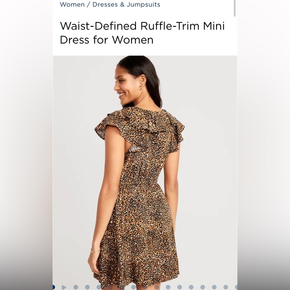 Waist-Defined Ruffle-Trim Mini Dress for Women - Picture 2 of 8